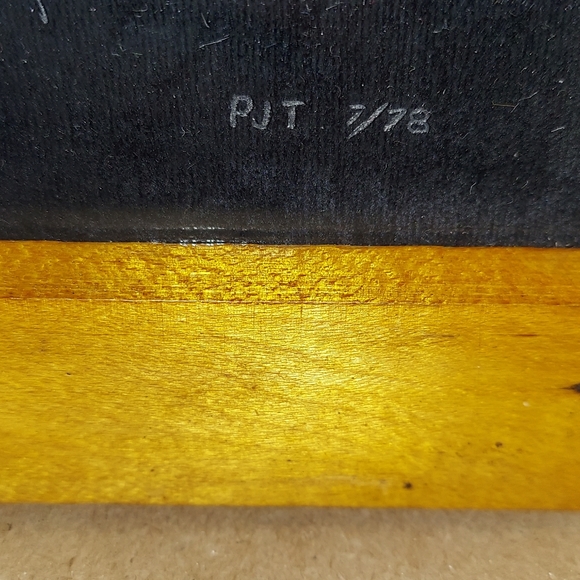 Vintage Hand Crafted Etched Snow Owl on Glass Picture Signed artist 1 of a Kind - Picture 9 of 11